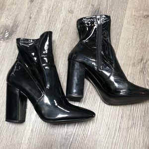 Aldo Aurella Bootie Patent Block Heel